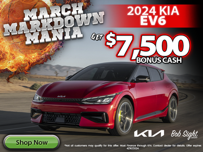 New 2024 Kia EV6 - Get $7,500 Bonus Cash!